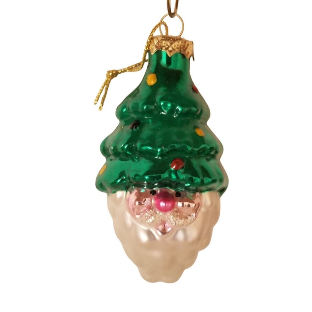 Christmas Ornament Glass Santa Tree Thomas Pacconi Museum Series 2003 Holiday